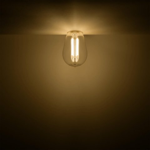 Лампа светодиодная филаментная Gauss E14 4,5W 2700K прозрачная 1141115