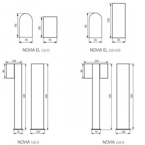 Фасадный светильник Kanlux Novia 25663