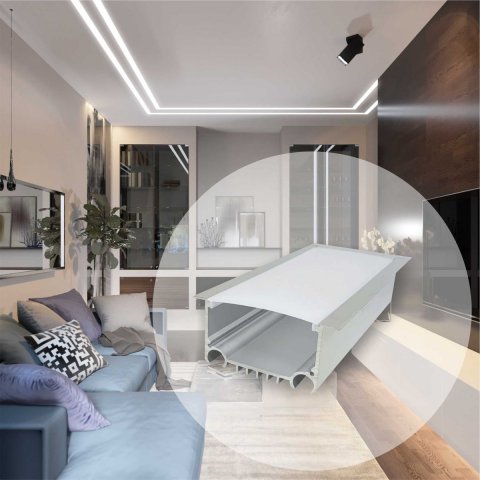 Встраиваемый профиль с рассеивателем Apeyron 08-27