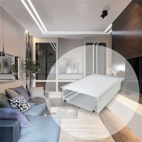 Встраиваемый профиль с рассеивателем Apeyron 08-29