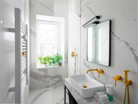 Настенный светодиодный светильник Kanlux ASTIM IP44 12W-NW-B 34933