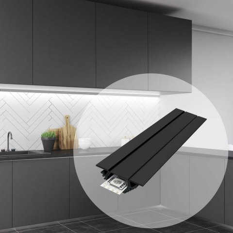 Профиль угловой с рассеивателем Apeyron P8-03-Ч