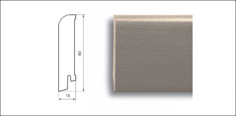 Плинтус Pedross Орех Американский 70 х 15 х 2500 мм
