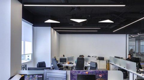 Подвесной светодиодный светильник Siled Trigon-Prof 7370349