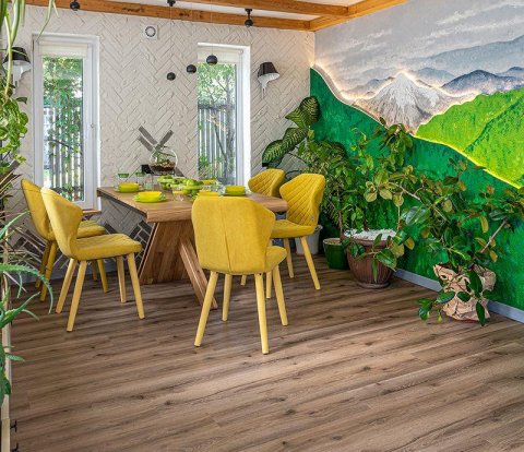 Клеевой виниловый пол Vinilam Glue 8838 Дуб Дамп