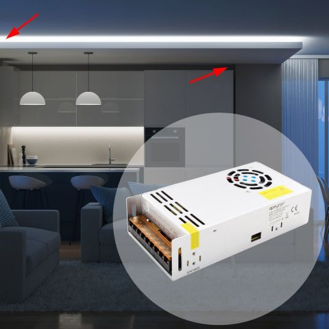 Блок питания Apeyron 12V 400W IP20 33,3A 03-38