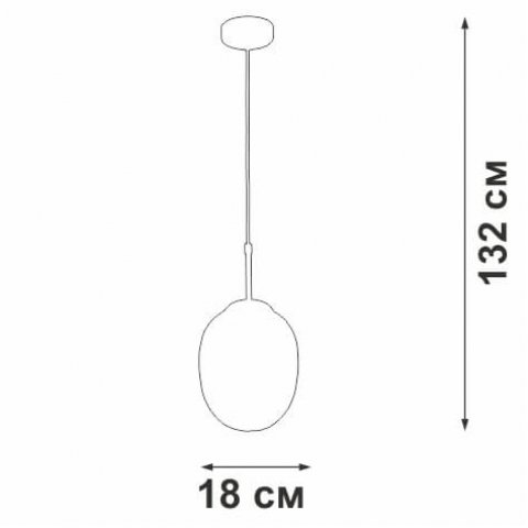 Подвесной светильник Vitaluce V2968-1/1S