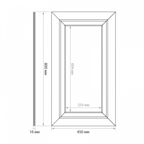 Стеновая панель DIY набор, арт. SET 018-8045 (800 х 450 х 16мм.)