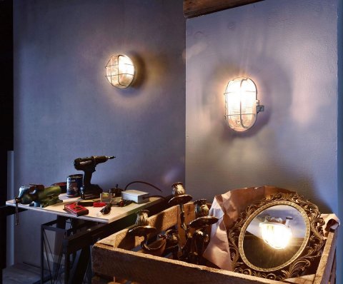 Уличный настенный светильник Deko-Light Syrma Round Black 401015