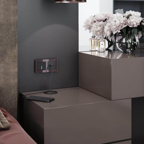 Сенсорный выключатель одноклавишный Werkel с подсветкой черный W4510008 4690389179532