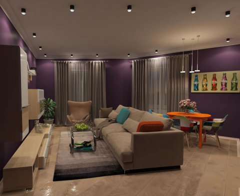 Накладной светодиодный светильник Denkirs DK4016-BK