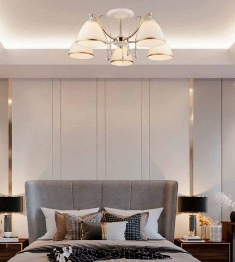 Потолочная люстра Seven Fires Dzintars WD3523/5C-WT-FGD-WT