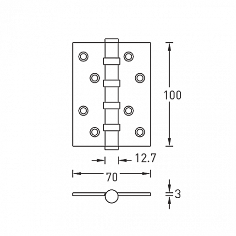 A010-C 100X70X3-4BB-132