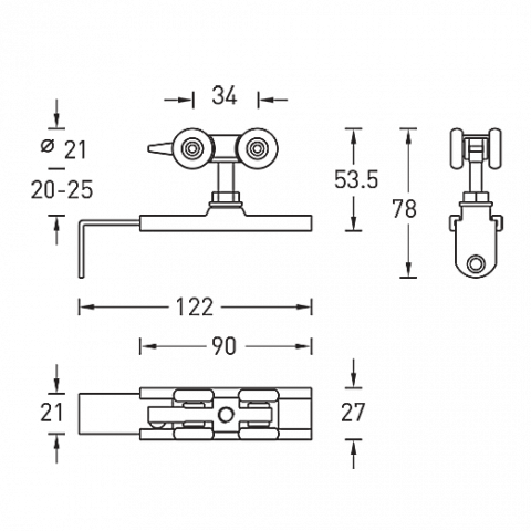 Комплект роликов AY8315A