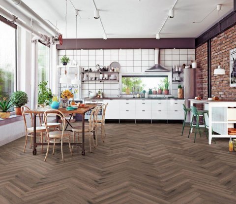 Ламинат Kronotex Herringbone D 3860 Дуб Феррара