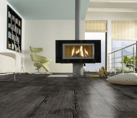 Ламинат Kronotex Exquisit D 4171 Тик Ностальгия Графит