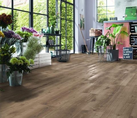 Ламинат Kronotex Exquisit Plus D 6019 Дуб Кашмир коричневый