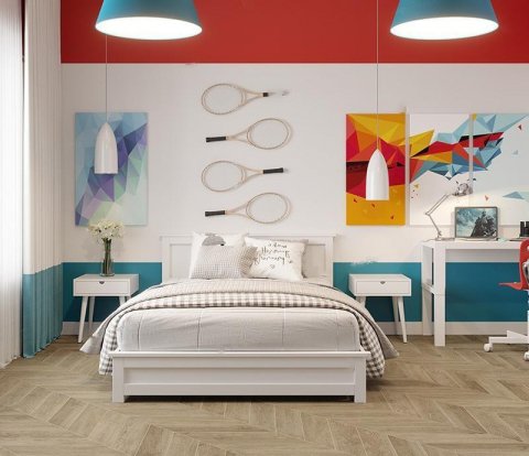 Замковый виниловый пол Alpine Floor Chevron Alpine ECO 18-2 Дуб Ваниль селект