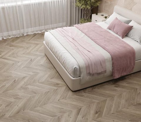 Замковый виниловый пол Alpine Floor Chevron Alpine ECO 18-3 Дуб натуральный отбеленный