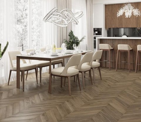 Замковый виниловый пол Alpine Floor Chevron Alpine ECO 18-4 Дуб наcыщенный