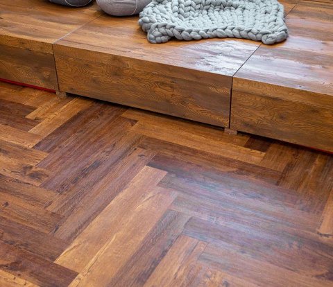 Замковый виниловый пол Vinilam Parquet Herringbone IS11155 Паркет парижский