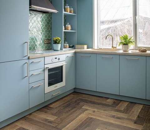 Замковый виниловый пол Vinilam Parquet Herringbone IS11177 Паркет версальский