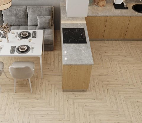 Ламинат Alpine Floor Herringbone LF102-01 Дуб Лион