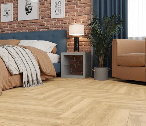 Ламинат Alpine Floor Herringbone LF102-05 Дуб Шампань