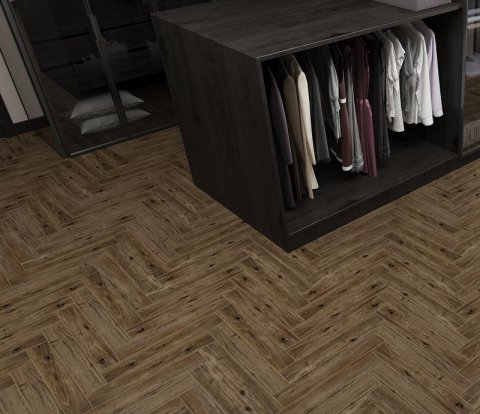 Ламинат Alpine Floor Herringbone LF102-10 Дуб Бордо