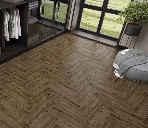 Ламинат Alpine Floor Herringbone LF102-10 Дуб Бордо