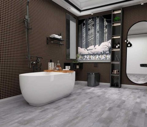 Виниловый SPC пол Betta Studio S202 Дуб затертый серый