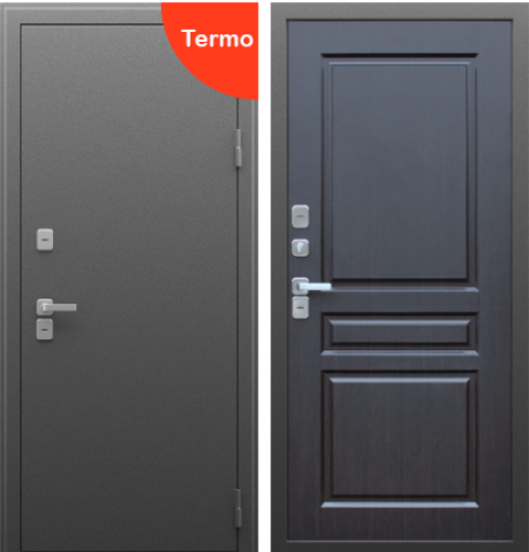 Стальная дверь "Сибирь". Цвет венге