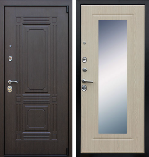 Стальная дверь "Викинг" с зеркалом