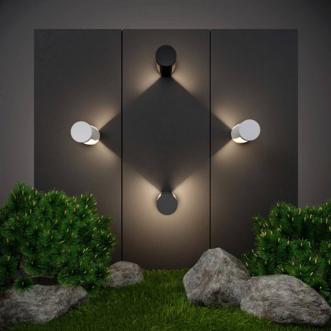 Уличный настенный светодиодный светильник Elektrostandard Nimbus 1540 Techno Led черный a053451