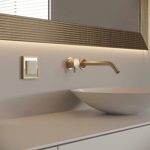 Рамка Werkel Baguette на 1 поста айвори/латунь W0012851 4690389185731