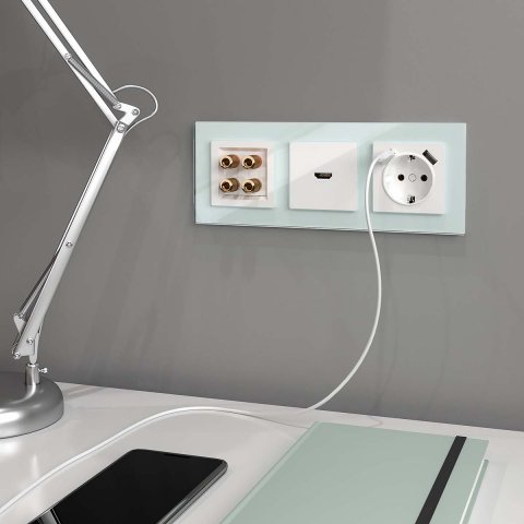 Акустическая розетка Werkel белая W1185001 4690389155536