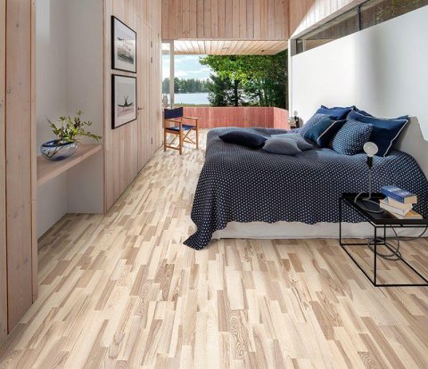 Паркетная доска DuoWood Ясень Country Vanilla MATT 3S