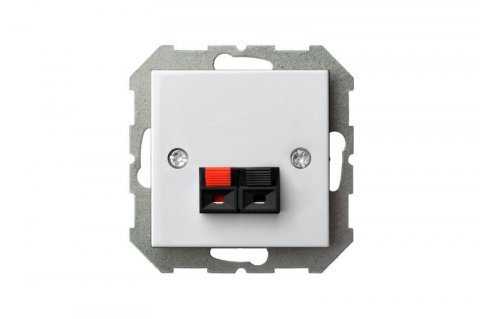 Аудиорозетка Liregus Epsilon белый 28-036