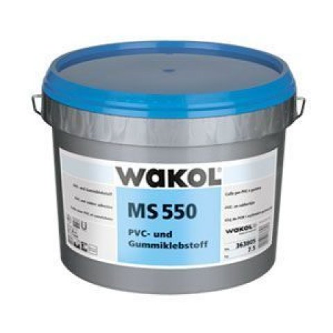 Клей для ПВХ и резиновых покрытий WAKOL MS 550 (7,5 кг)