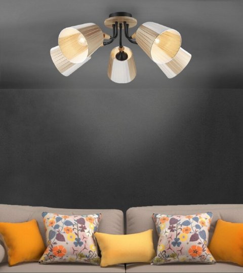 Потолочная люстра Seven Fires Vilmos WD3583/5C-BK-BG