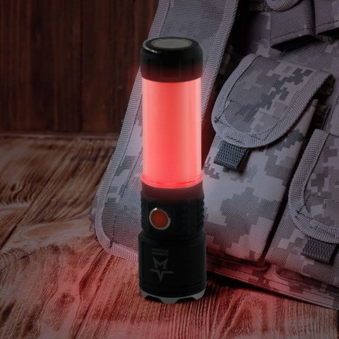 Ручной светодиодный фонарь ЭРА Армия России Тайфун аккумуляторный 163х38 350 лм MA-703 Б0052320