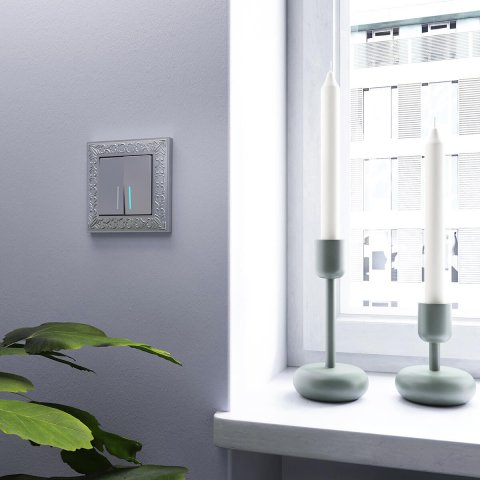 Рамка Werkel Antik на 1 пост матовый хром WL07-Frame-01 4690389145667