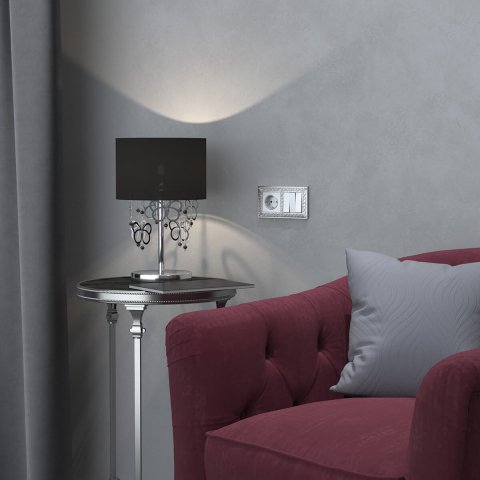 Рамка Werkel Antik на 2 поста матовый хром WL07-Frame-02 4690389145674