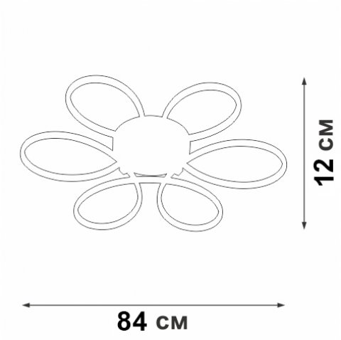 Потолочный светодиодный светильник Vitaluce V04610-03/6PL