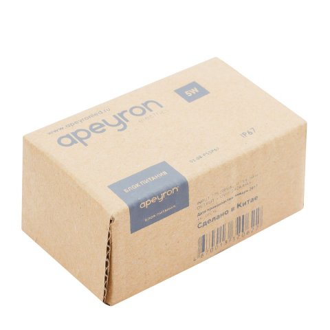 Блок питания Apeyron 12V 5W IP67 0.42A 03-08