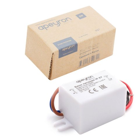 Блок питания Apeyron 12V 5W IP67 0.42A 03-08