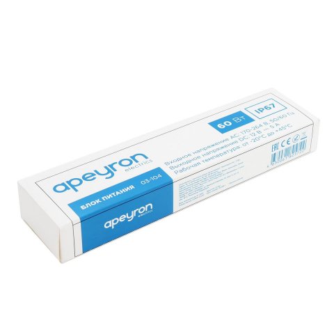 Блок питания Apeyron 12V 60W IP67 5A 03-104