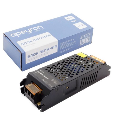 Блок питания Apeyron 24V 60W IP20 2,5A 03-63