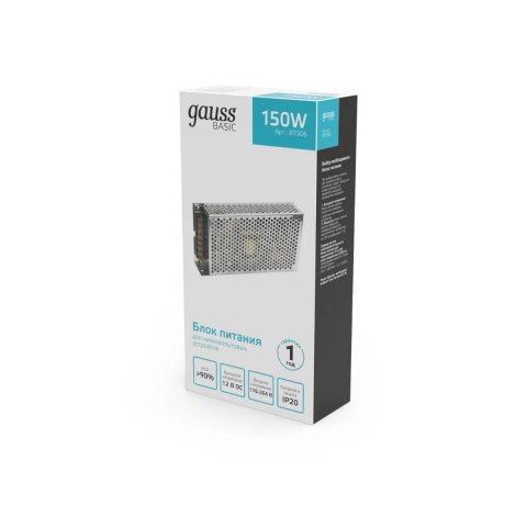 Блок питания Gauss 150W 12V IP20 BT506