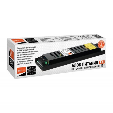 Блок питания Jazzway BSPS 12V 60W IP20 5A 3329327A